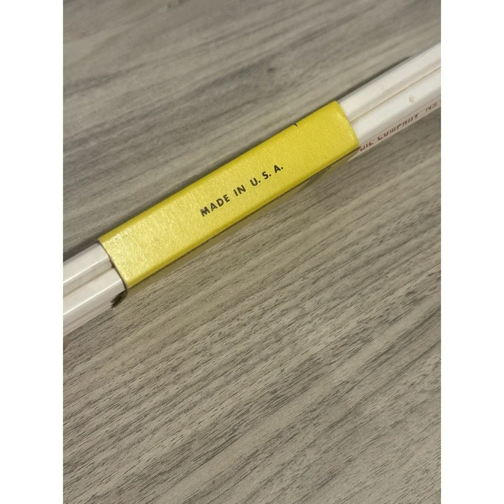Vtg‎ No3 Pencils TIDEWATER OIL Lot Of 12 White Tidewater Oil Collectibles USA